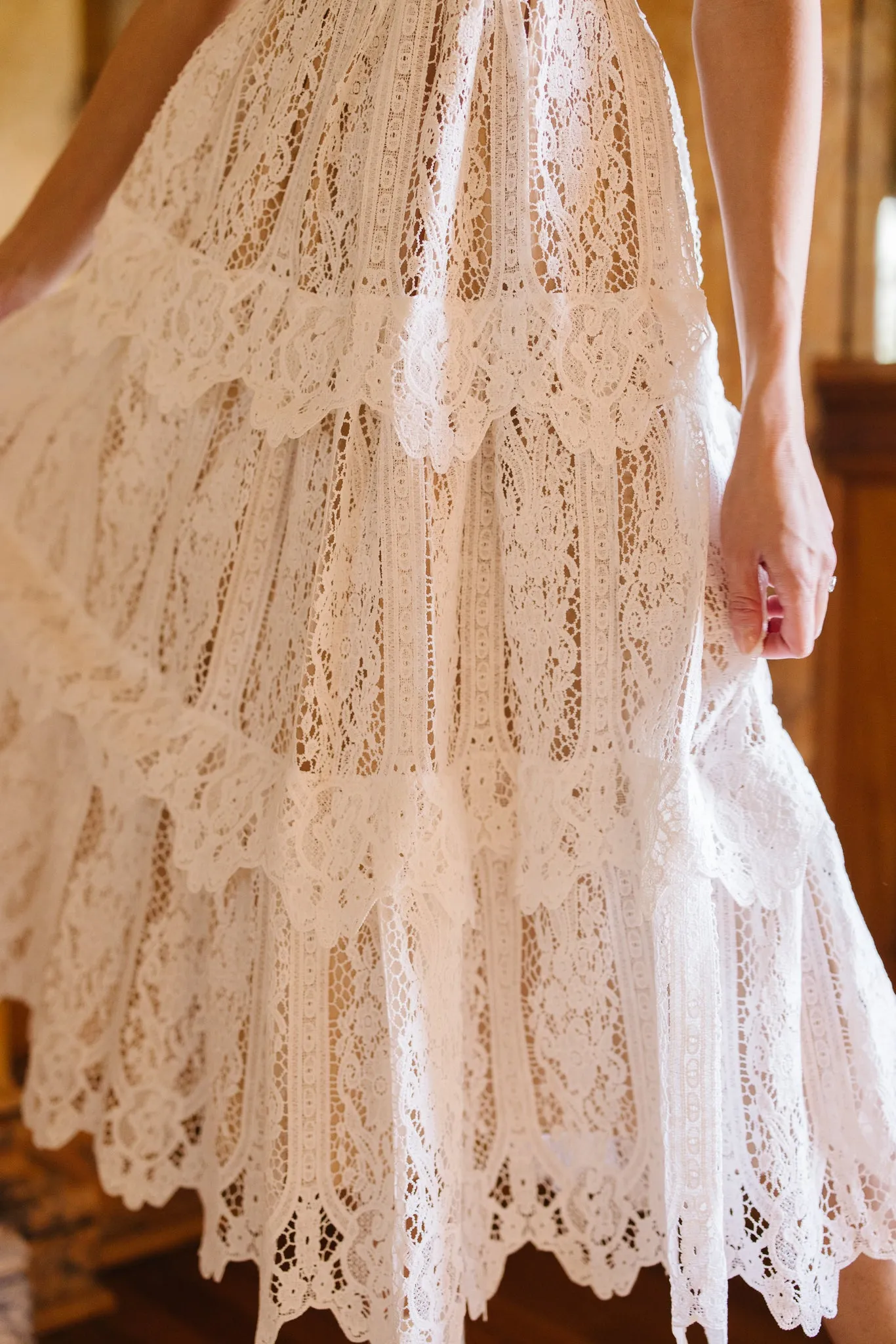 Ainsley Dress in White Lace - FINAL SALE