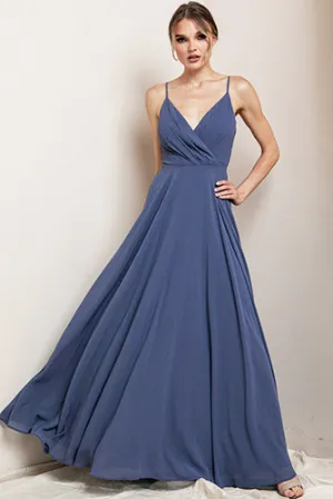 Bella Dress in Slate Blue