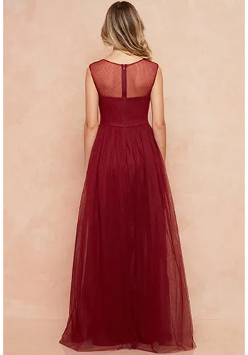 Clementine Dress in Burgundy