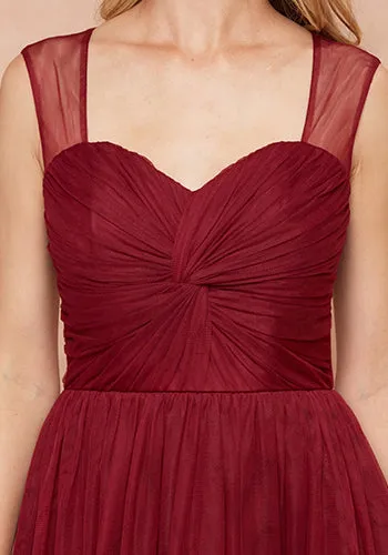 Clementine Dress in Burgundy