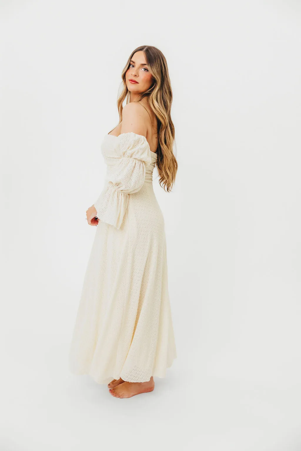 Corrine Tiered Sleeve Maxi Dress with Pockets in Light Butter Yellow - Bump Friendly - PRE-ORDER