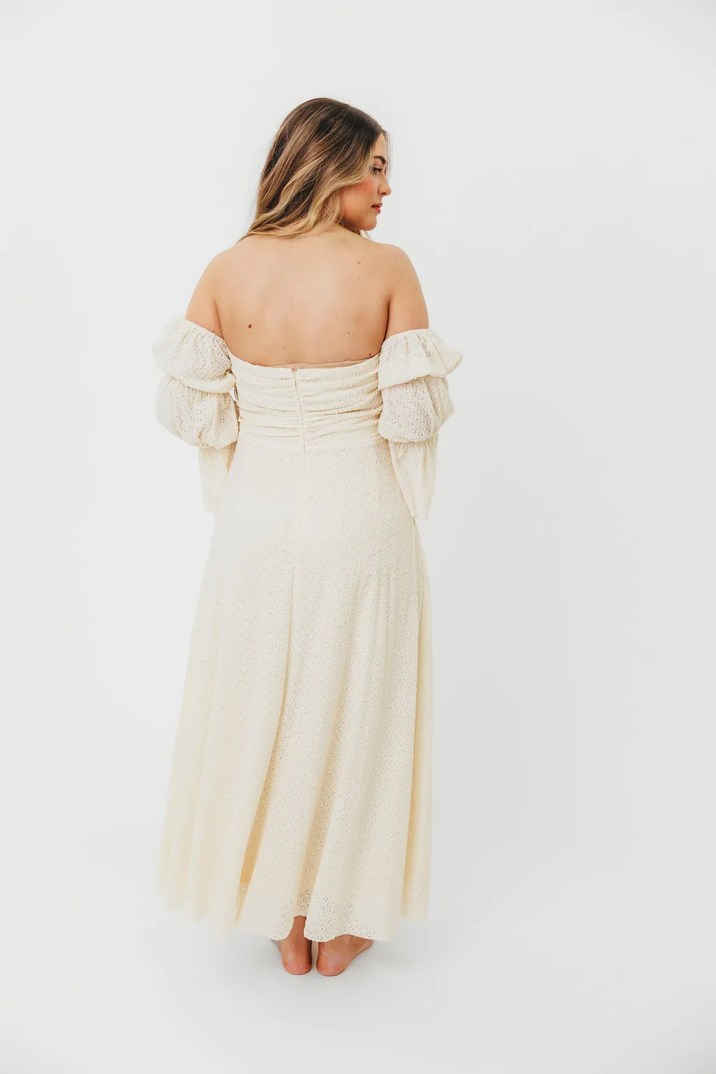 Corrine Tiered Sleeve Maxi Dress with Pockets in Light Butter Yellow - Bump Friendly - PRE-ORDER