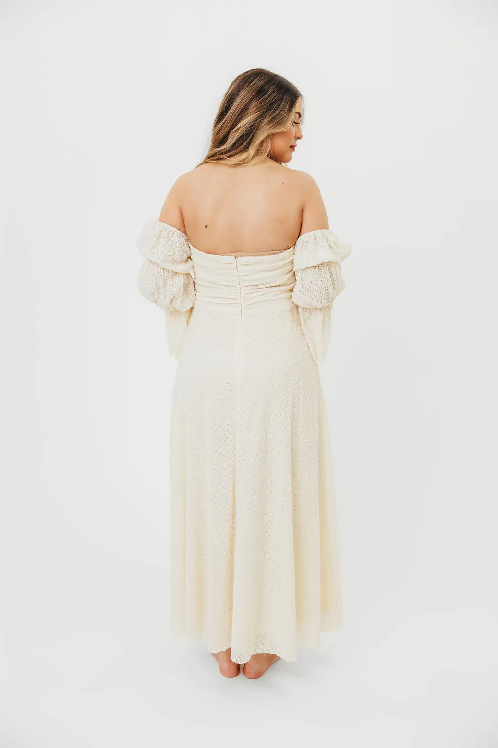Corrine Tiered Sleeve Maxi Dress with Pockets in Light Butter Yellow - Bump Friendly - PRE-ORDER