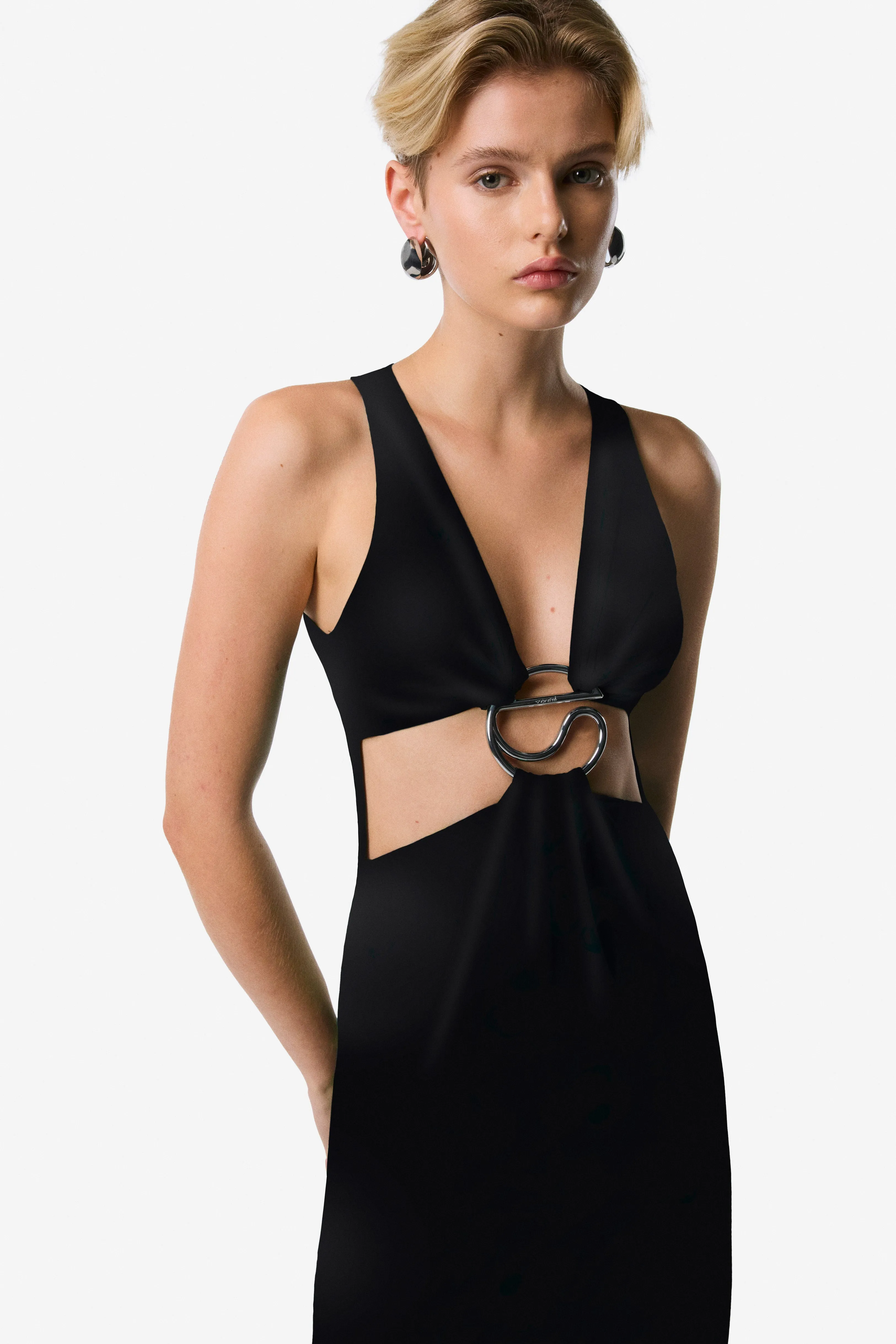 Cut-Out C-Logo Dress