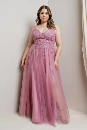 Donatella Dress in Rose - Plus