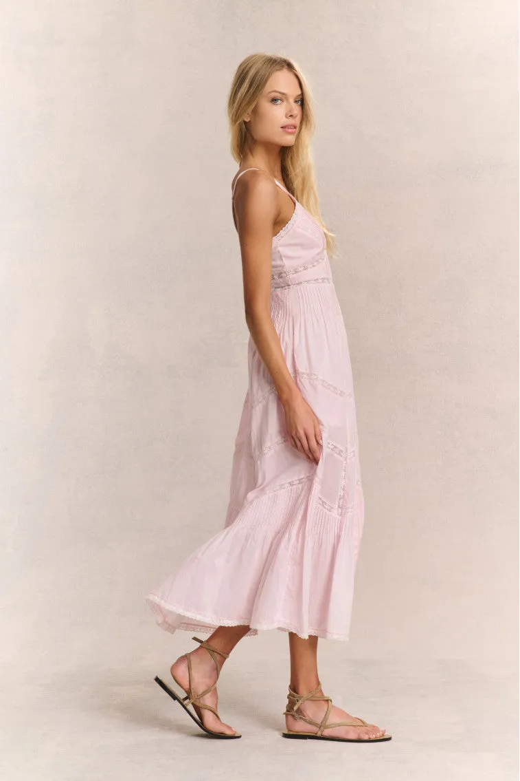 Esilda Cotton Midi Dress - PINK
