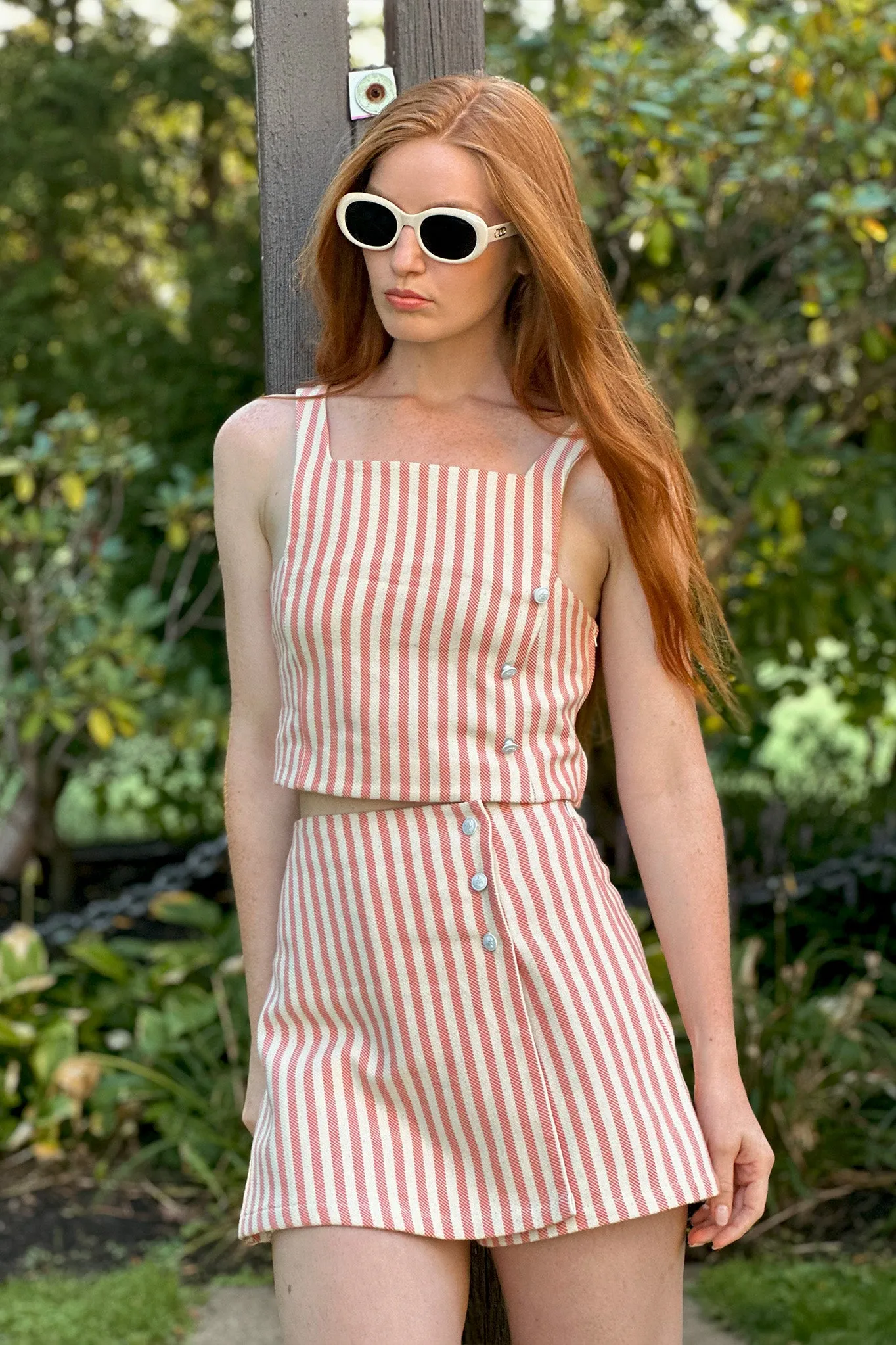 Evelyn Busatti Crop Top - Grapefruit