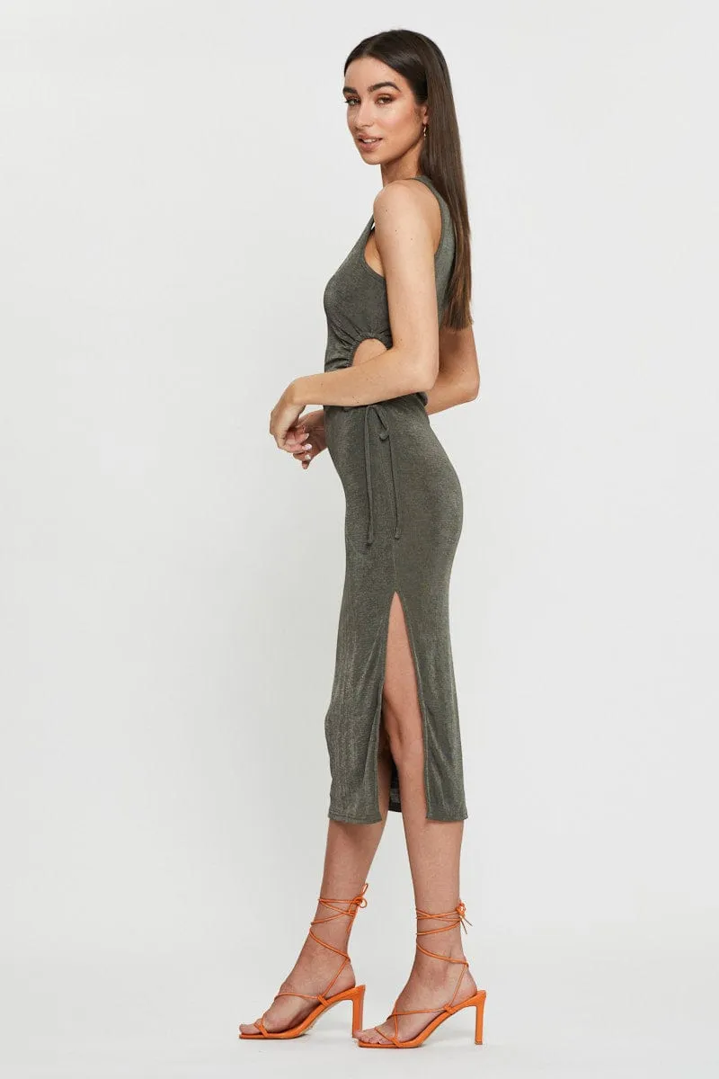 Green Midi Dress Bodycon