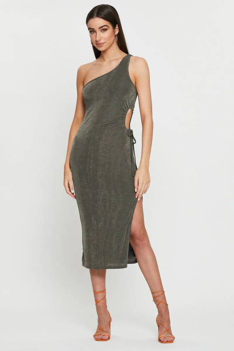 Green Midi Dress Bodycon