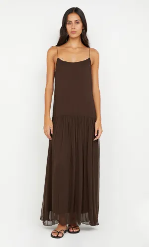INKA MAXI DRESS - CHOCOLATE