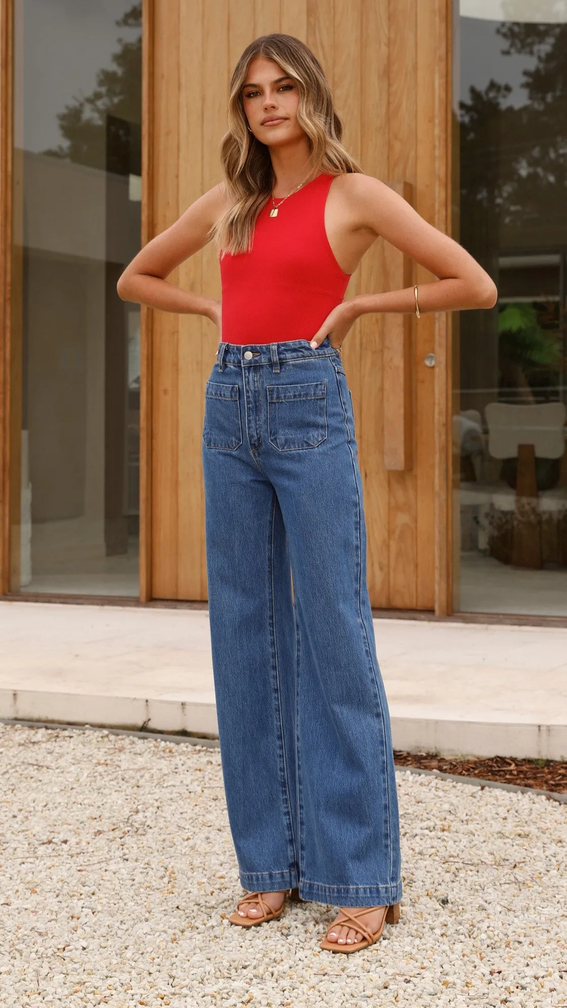 Jakira Bodysuit - Red