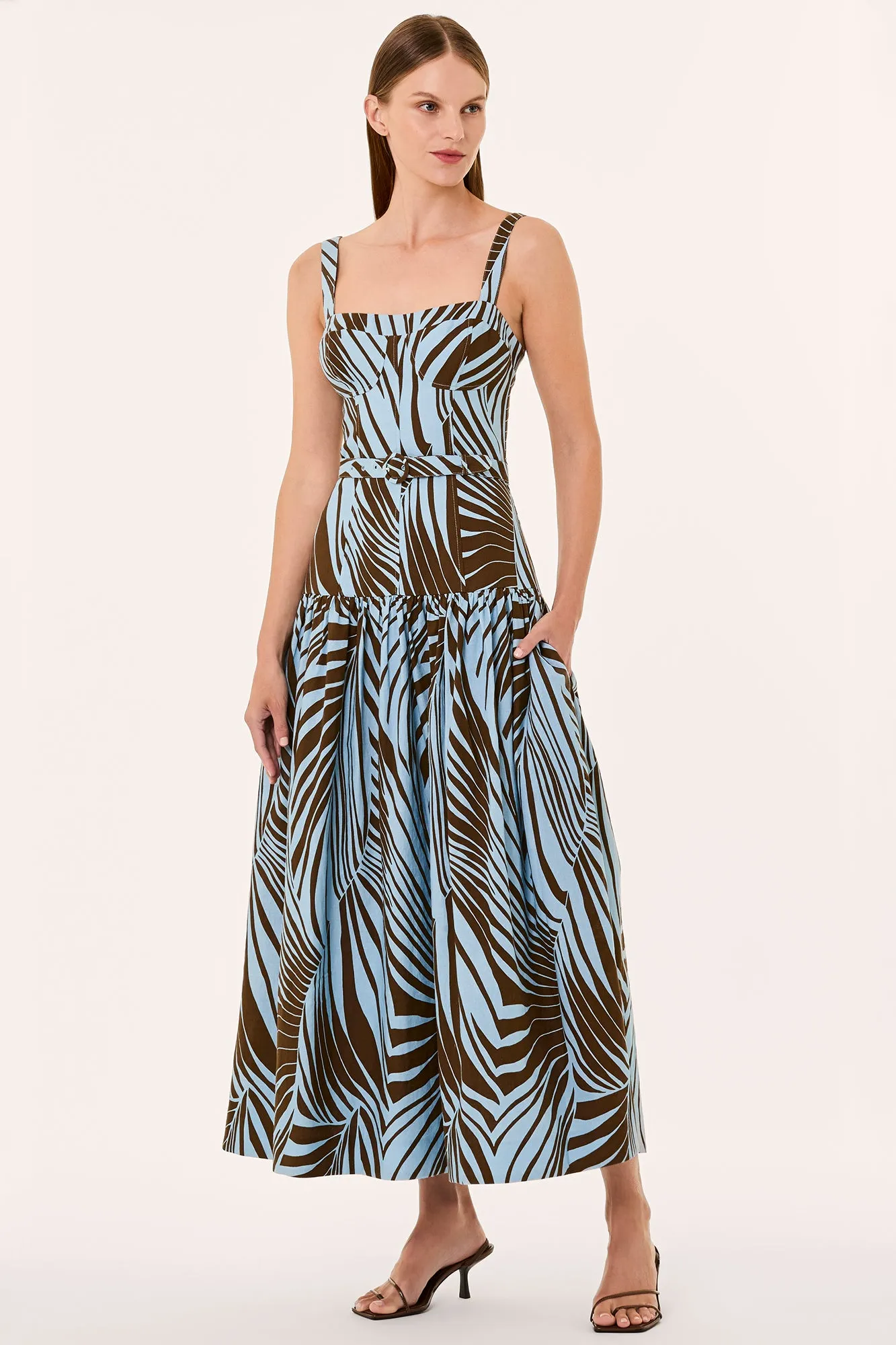 LIDIA DRESS - RHEA SKY PALM
