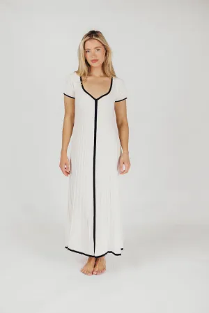 Marilyn Knit Maxi Dress in Off-White