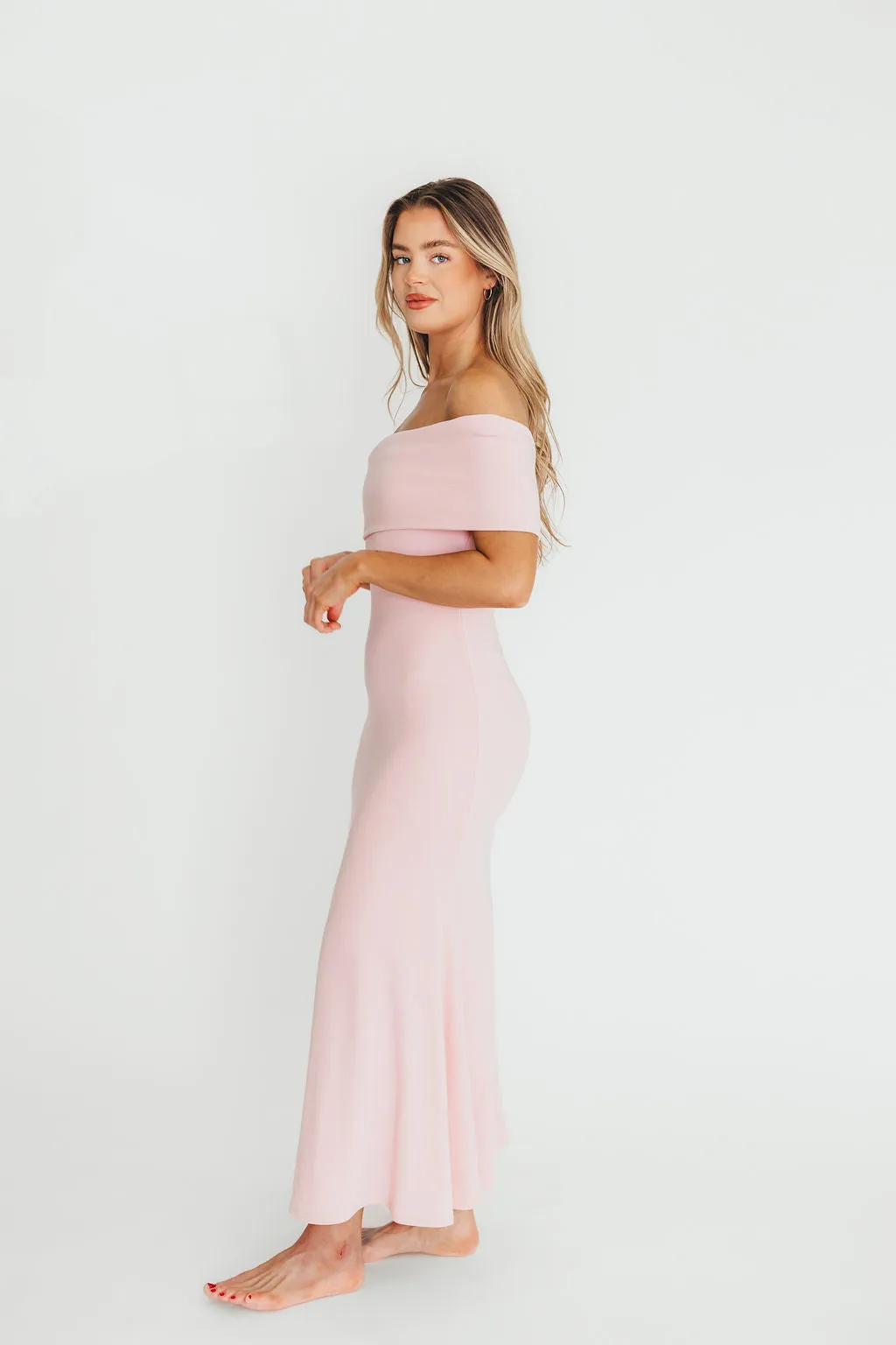 Monroe Maxi Dress in Dusty Pink - Bump Friendly (Small Restock for Sold Out Sizes- End of May)
