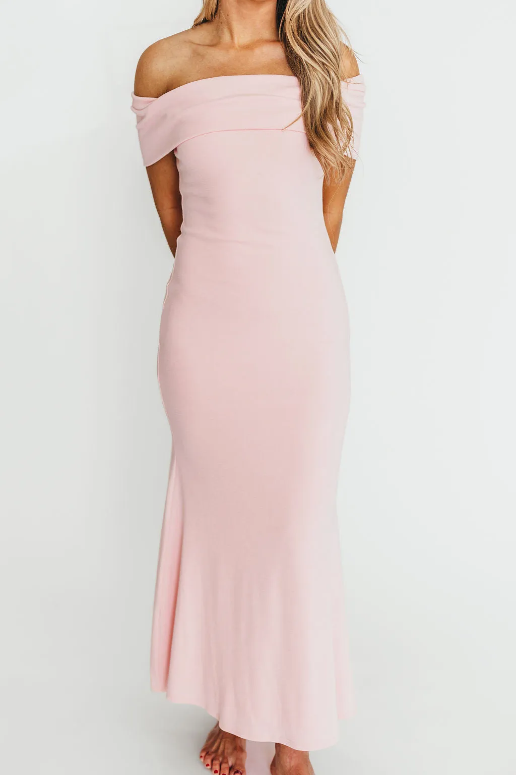 Monroe Maxi Dress in Dusty Pink - Bump Friendly (Small Restock for Sold Out Sizes- End of May)
