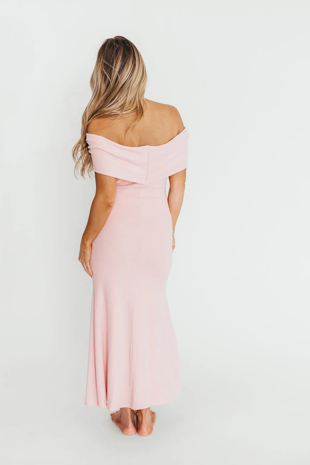 Monroe Maxi Dress in Dusty Pink - Bump Friendly (Small Restock for Sold Out Sizes- End of May)