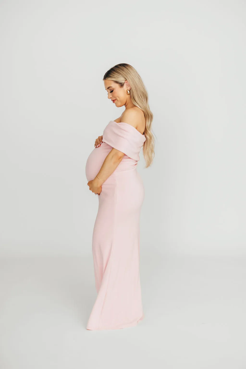 Monroe Maxi Dress in Dusty Pink - Bump Friendly (Small Restock for Sold Out Sizes- End of May)