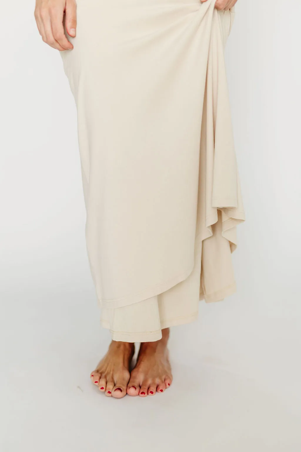 Monroe Maxi Dress in Ivory - Bump Friendly