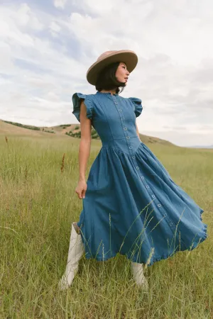 Nelly Dress in Denim