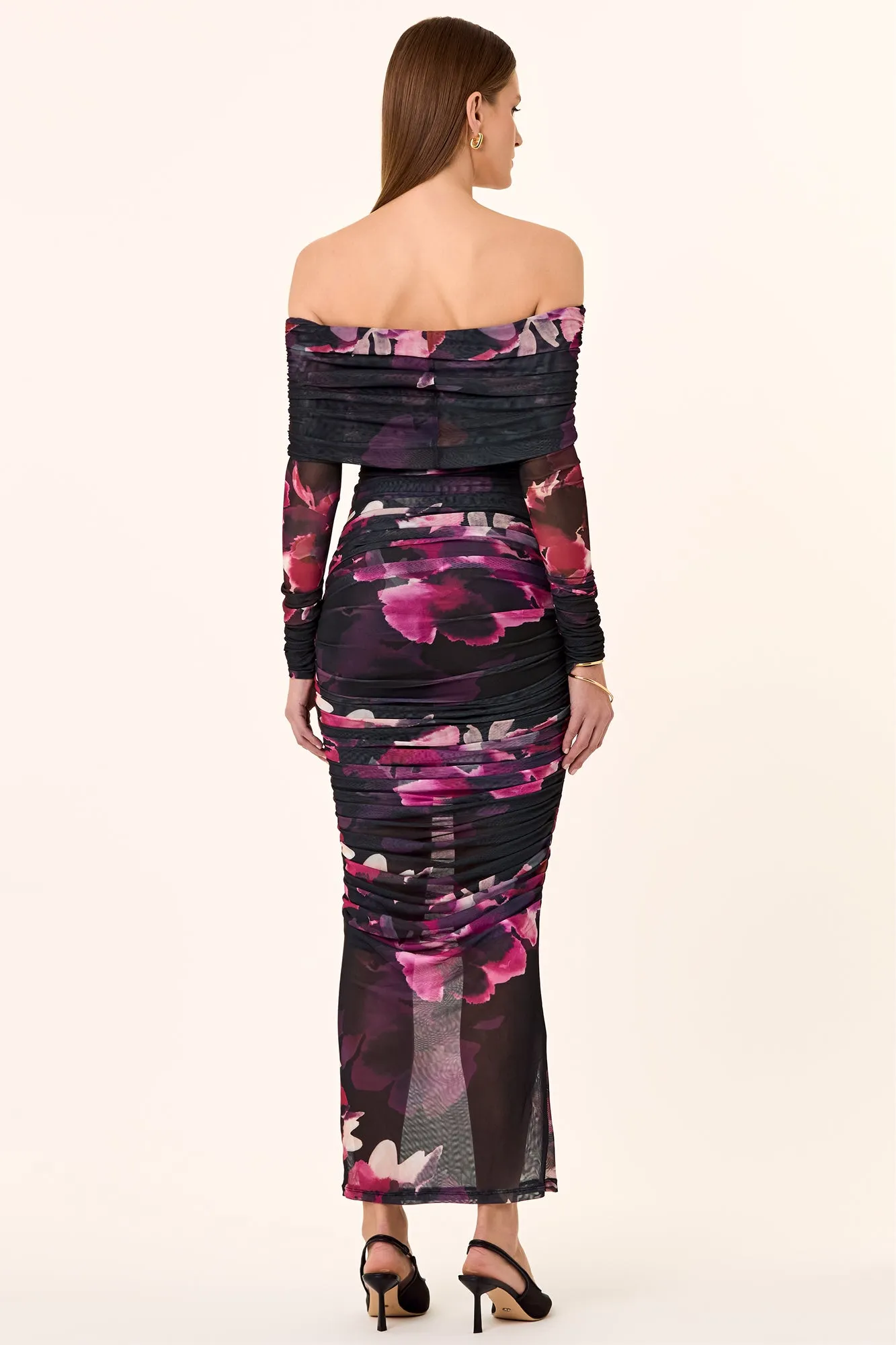 Oaklyn Dress - Blue Floral Magenta