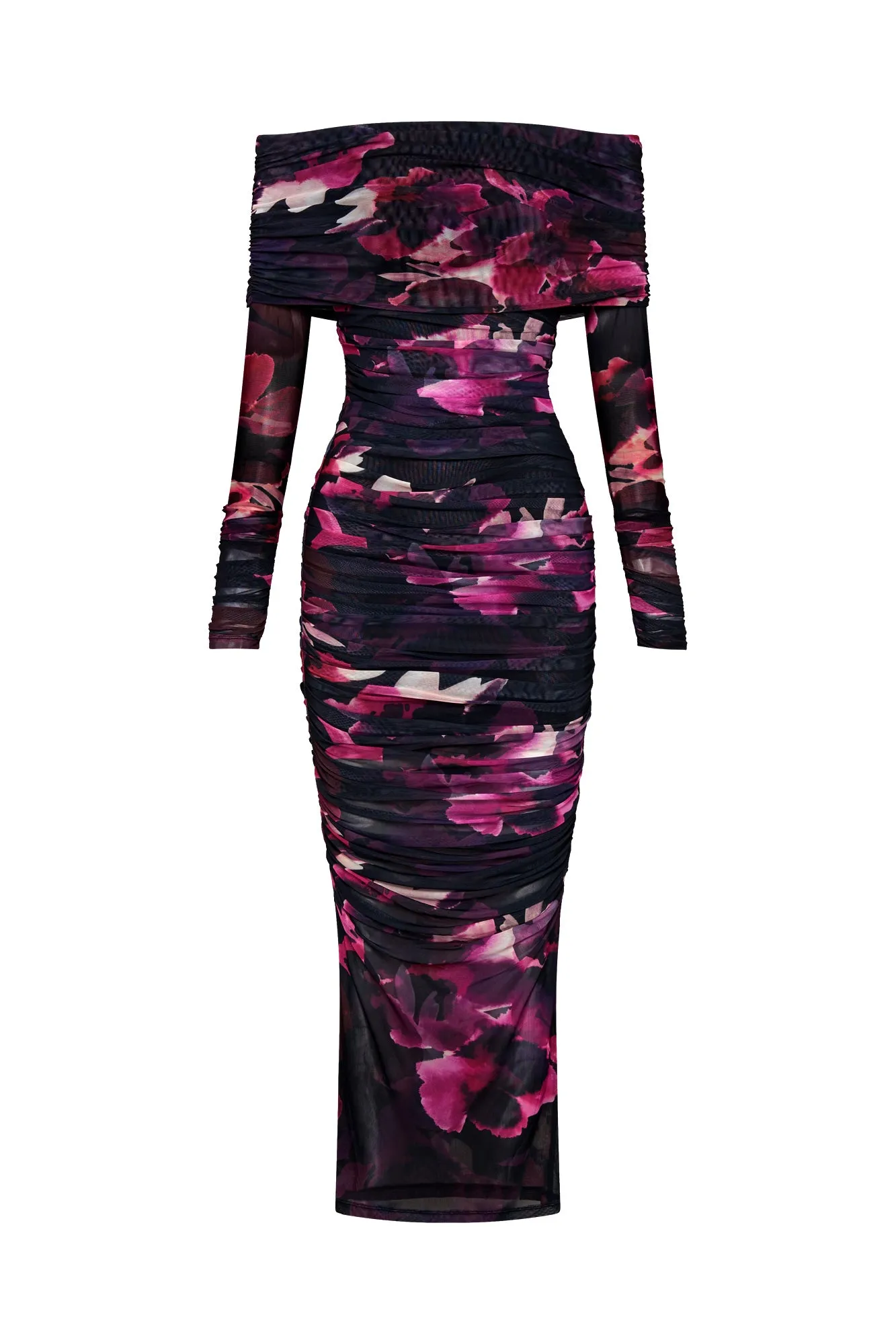 Oaklyn Dress - Blue Floral Magenta