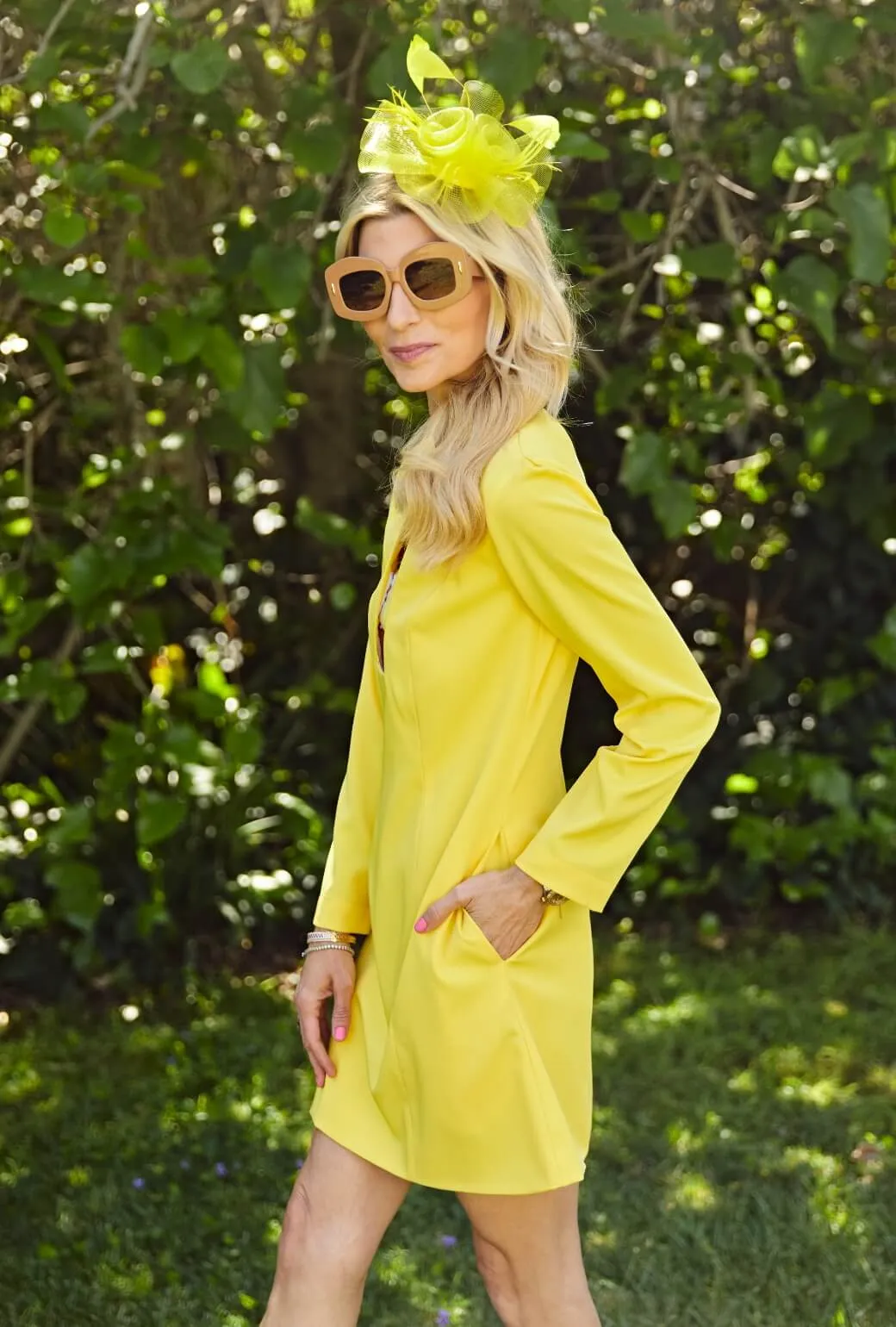 Run for the Roses Deco Dress - Sunshine