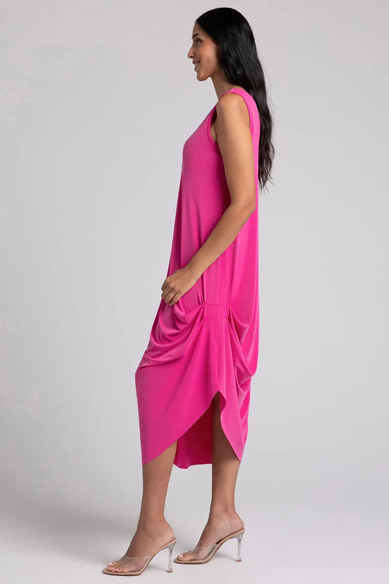 Sleeveless Drama Dress | Peony