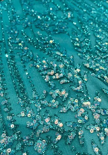 Venus Sparkly Dress in Turquoise